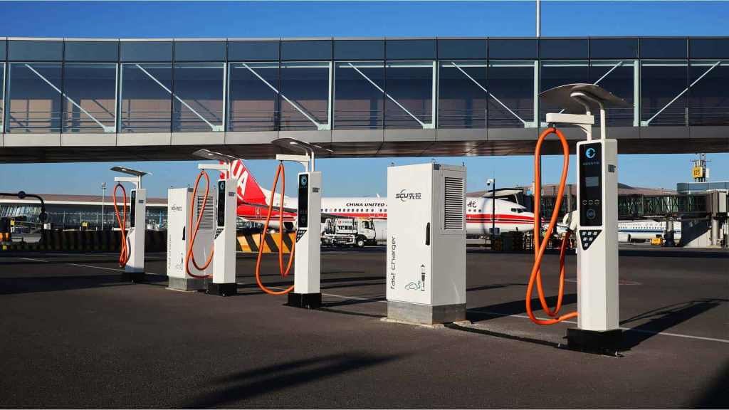 SCU EV Charger in Beijing Daxing Airport