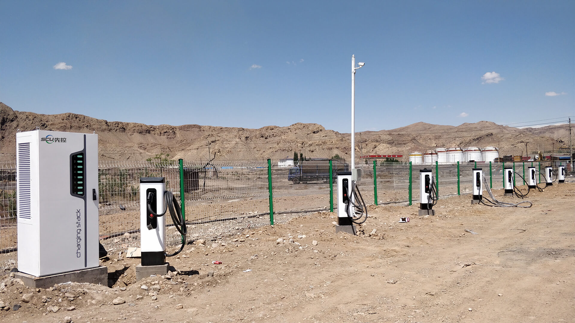 Electric Truck Charging Station in Mining Area