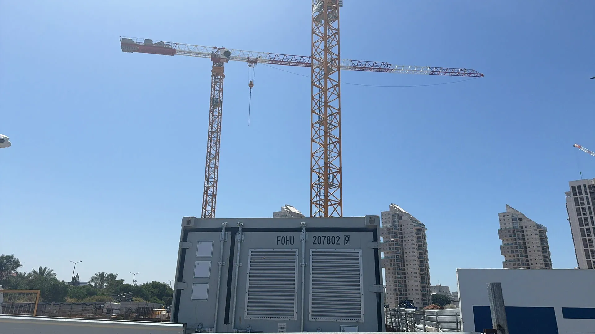 bess for Israel green construction site