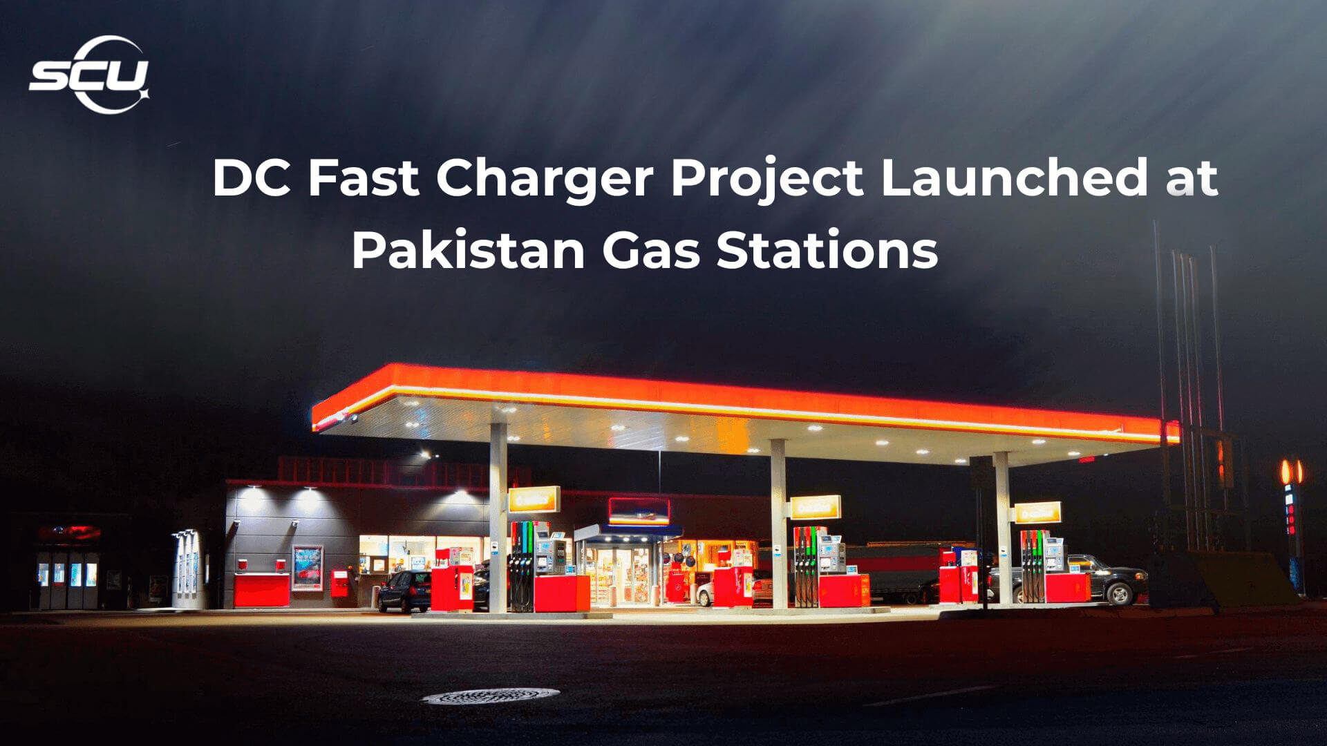 SCU CCS2 EV charger for Pakistan gas station