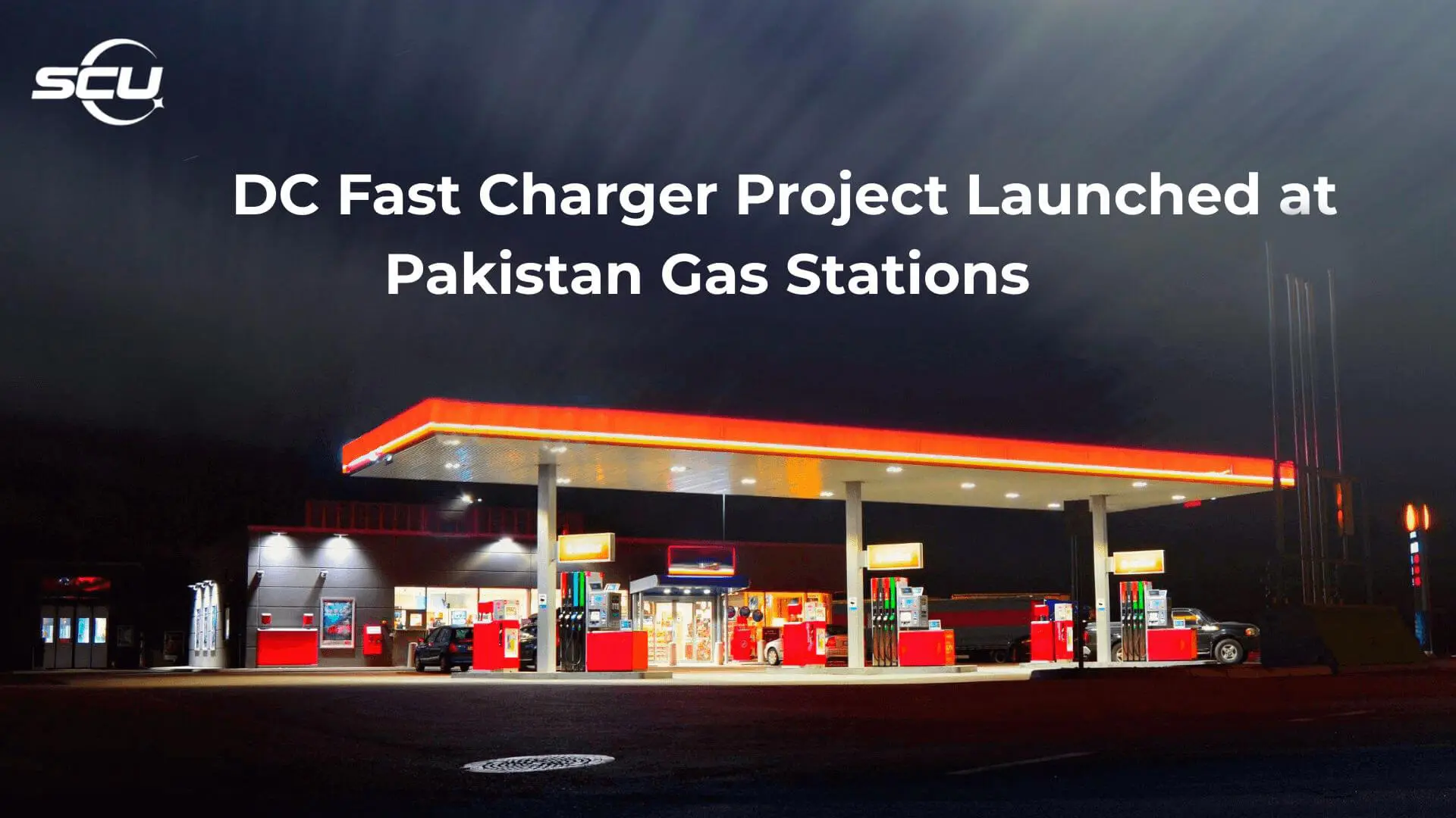 SCU CCS2 EV charger for Pakistan gas station