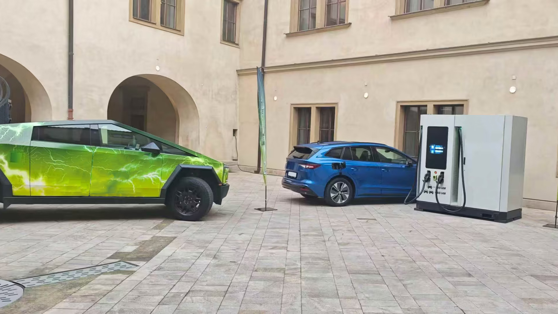 EVMS ONE battery assisted EV charging station