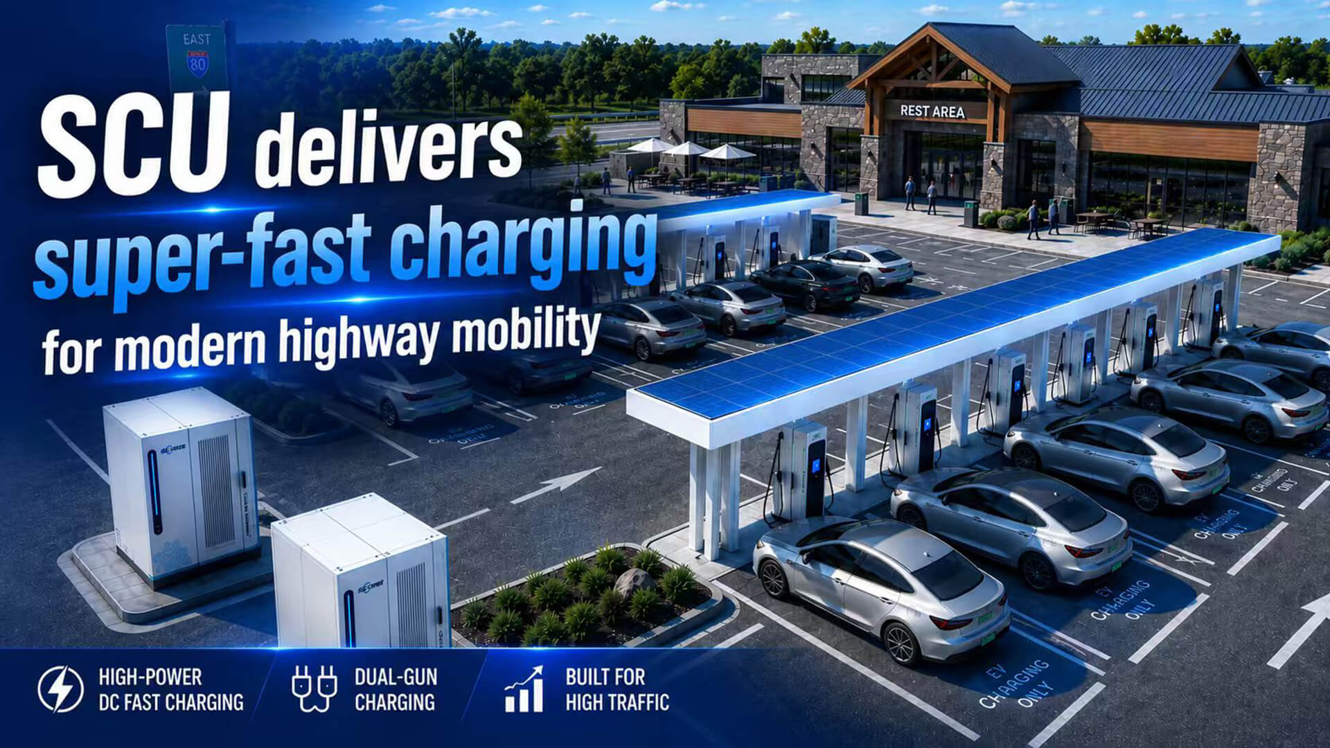 SCU DC fast charging station for Hebei highway