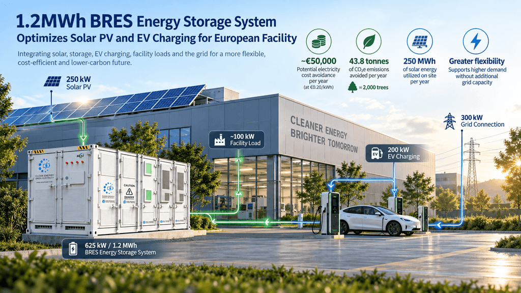 BRES Battery Storage for Solar Energy and EV Charging