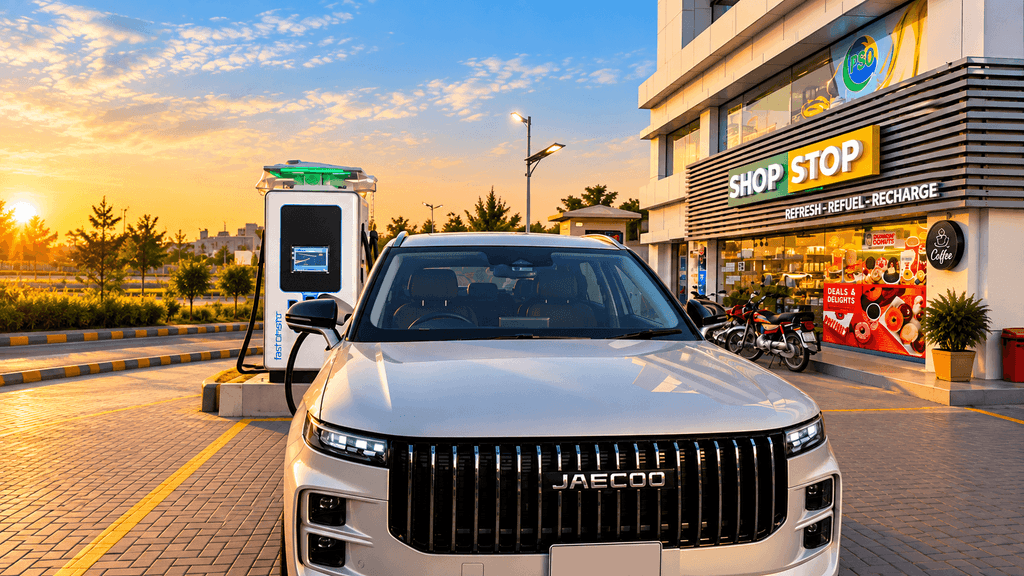 SCU fast charging station supporting Pakistan green mobility transition