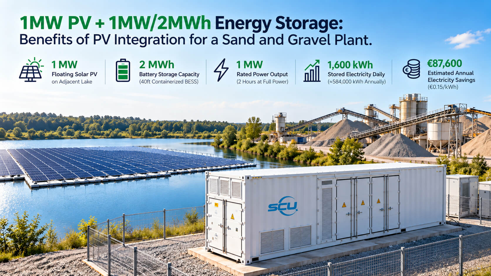 2MWh Solar Battery Storage for Industrial Energy Savings